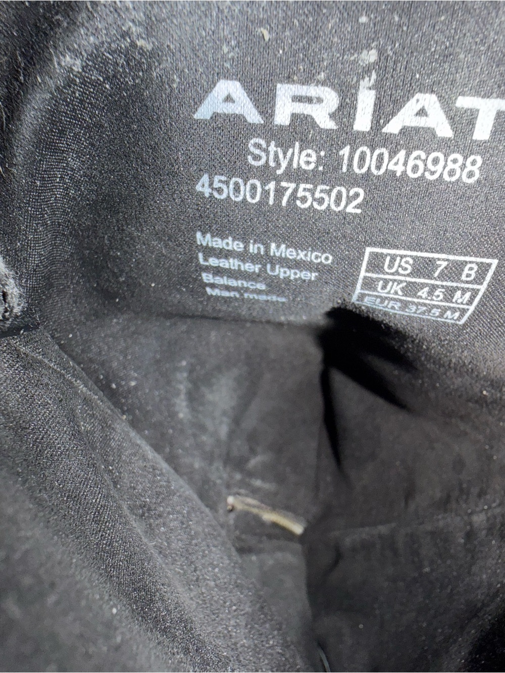 Ariat Black Suede women’s Casanova Style - Picture 2 of 9
